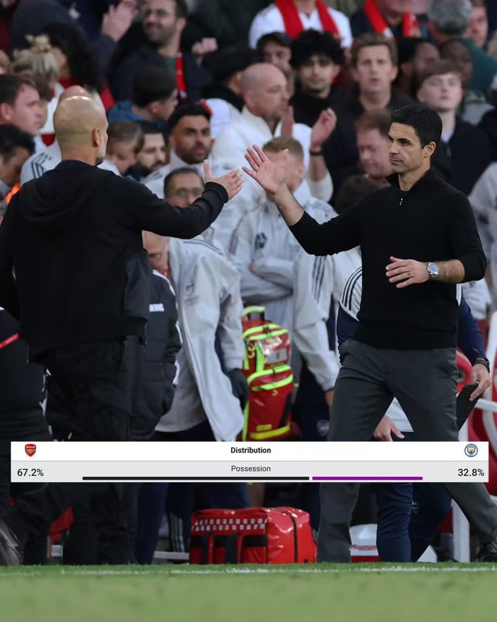 Arsenal speelde 1-1 gelijk tegen Manchester City, maar Liverpool was de grootste winnaar. Arsenal speelde 1-1 gelijk tegen Manchester City, maar Liverpool was de grootste winnaar.